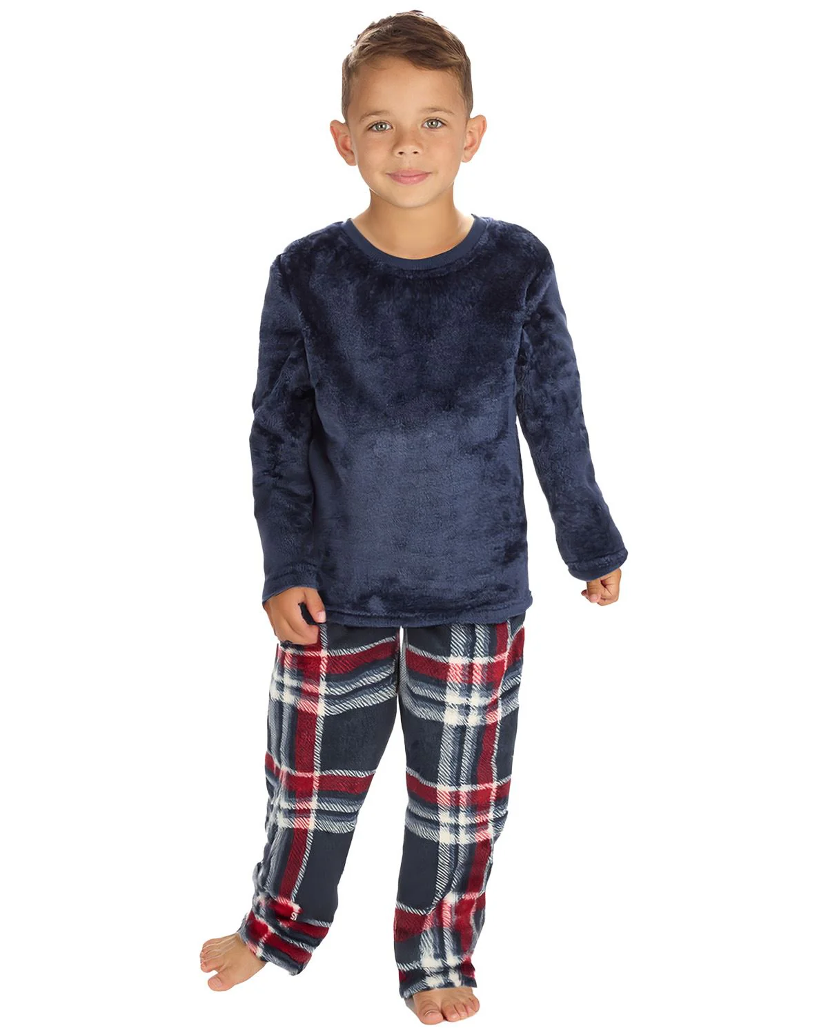 Cargo Bay Boys Polished Fleece Check Pyjamas - Image 21