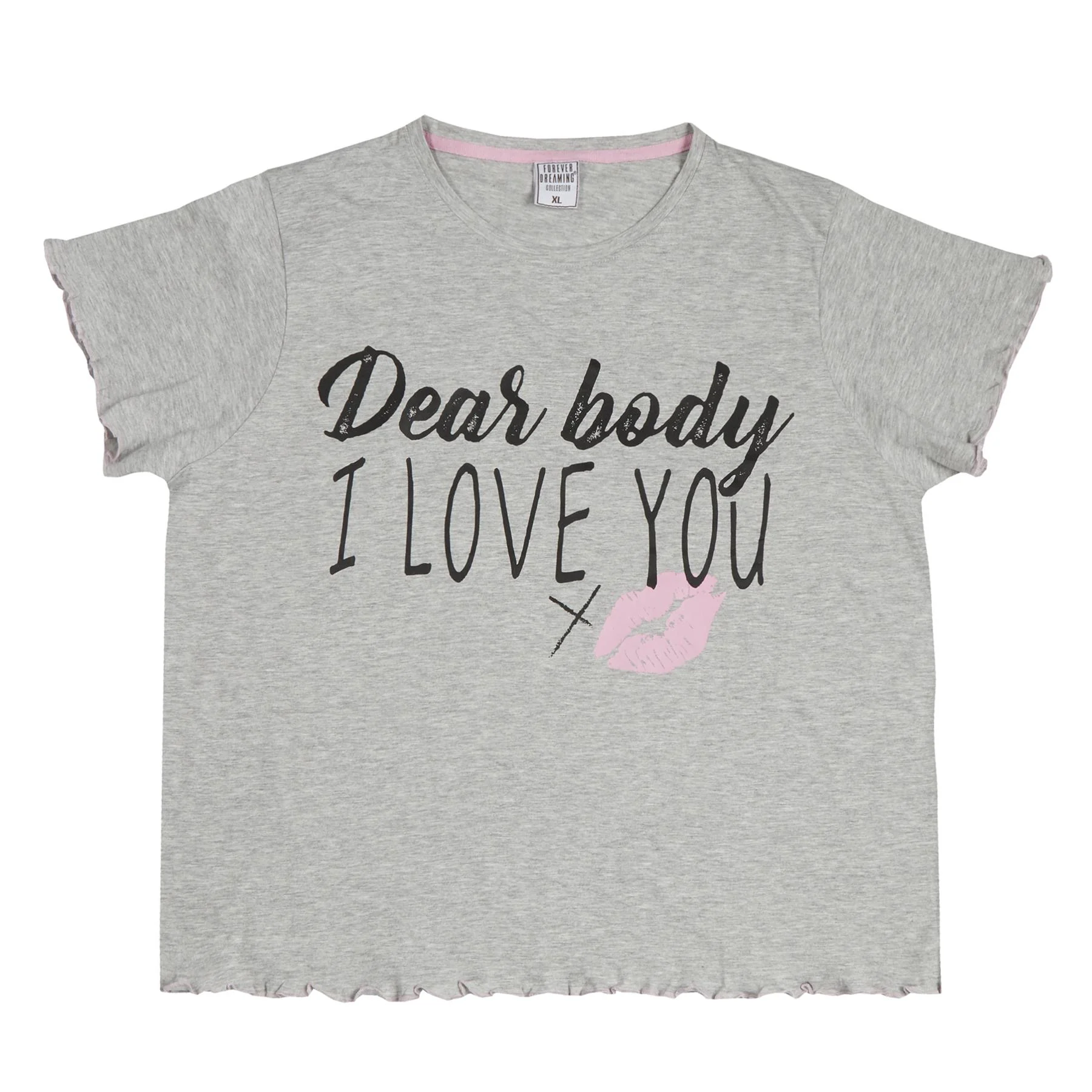 Forever Dreaming Plus Size 'Dear Body' Short Pyjamas - Image 5